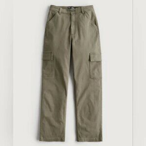 Hollister Women's Ultra High-Rise Dad Pants Olive Green Size 25